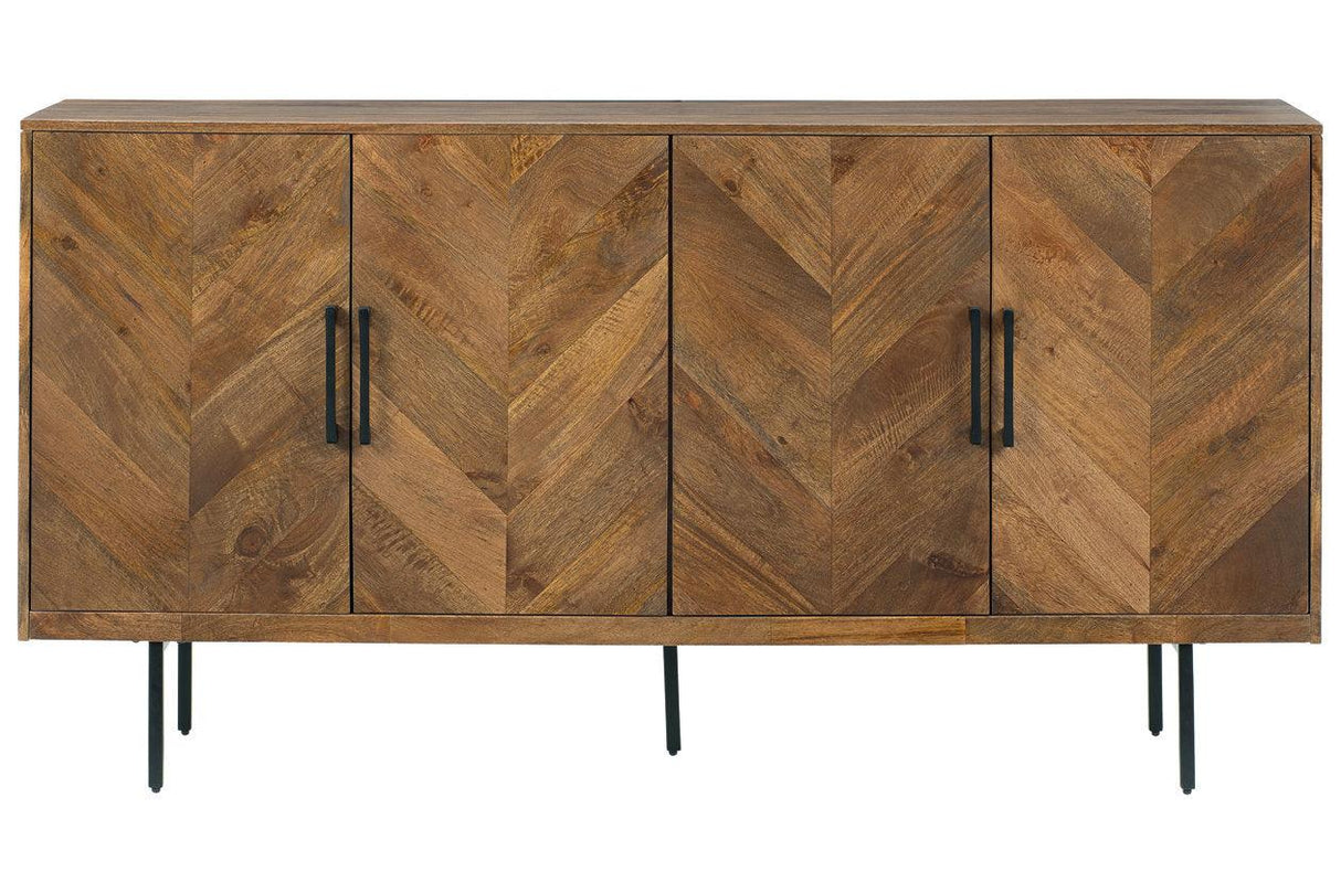Prattville Brown Accent Cabinet by Ashley at Eve Furniture