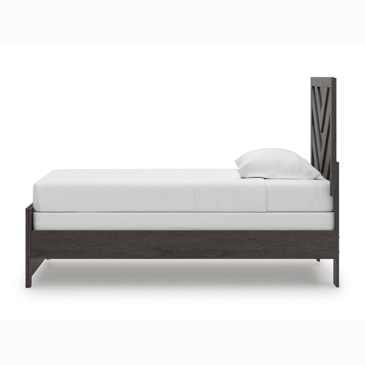 Prendonea Charcoal Twin Panel Bed by Ashley at Eve Furniture