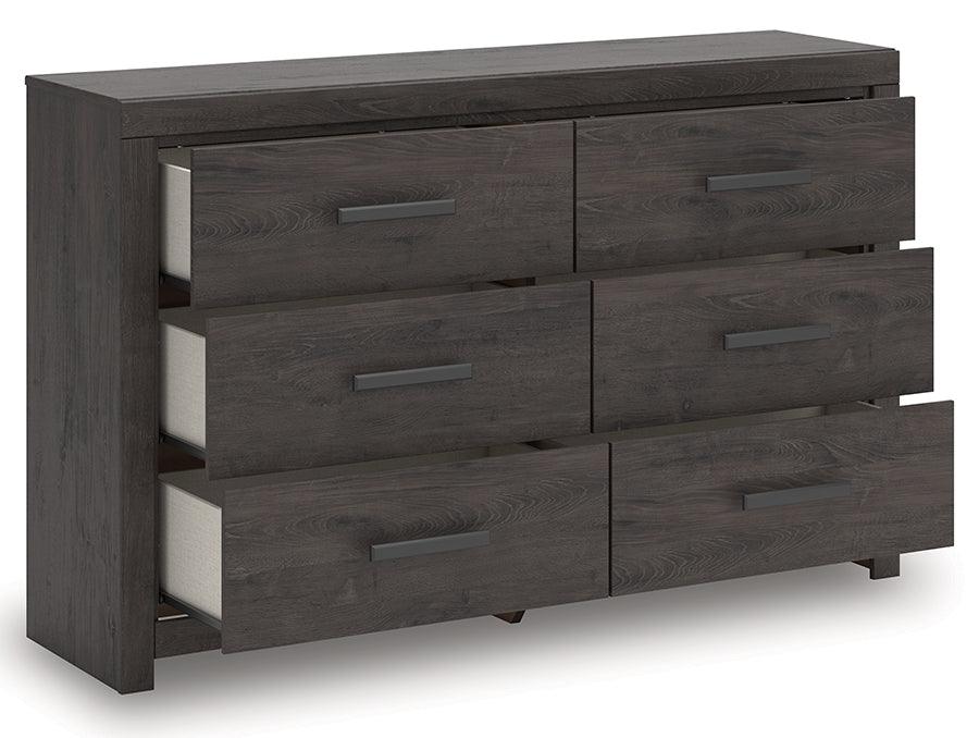 Prendonea Charcoal Dresser by Ashley at Eve Furniture