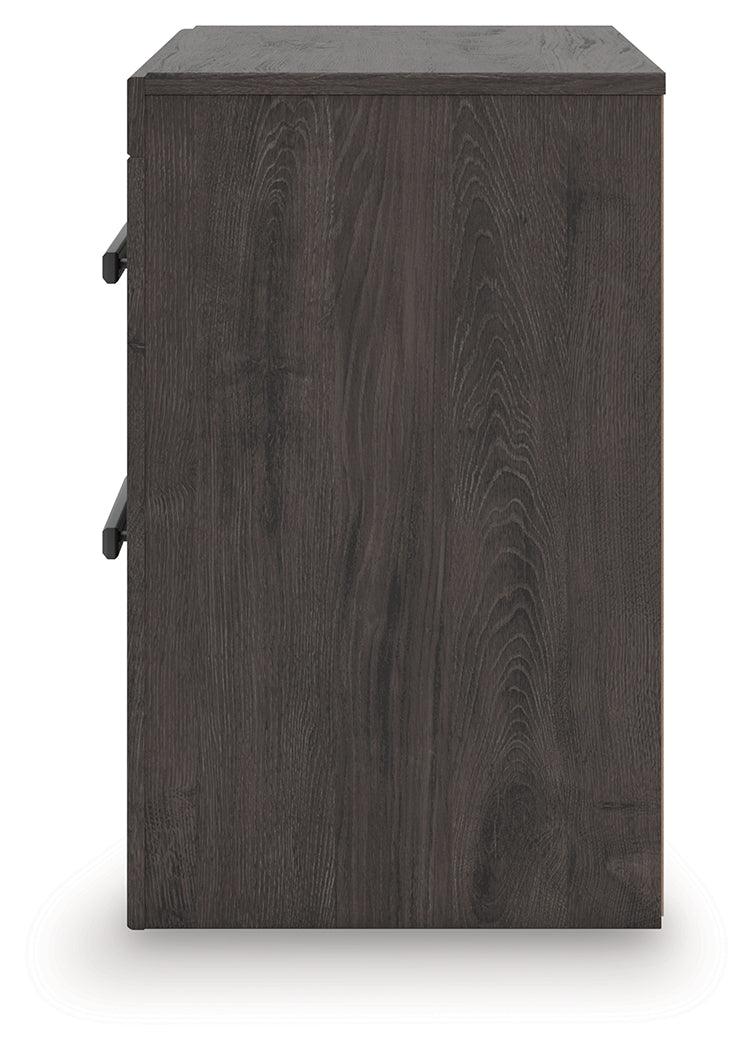 Prendonea Charcoal Nightstand by Ashley at Eve Furniture