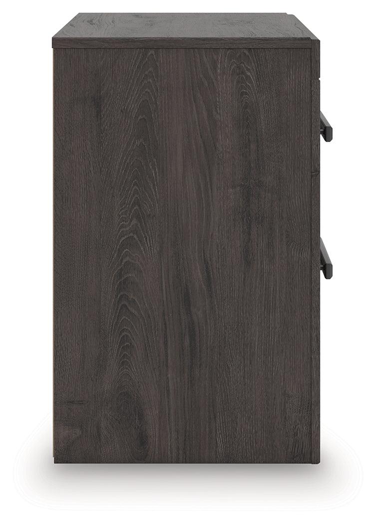 Prendonea Charcoal Nightstand by Ashley at Eve Furniture