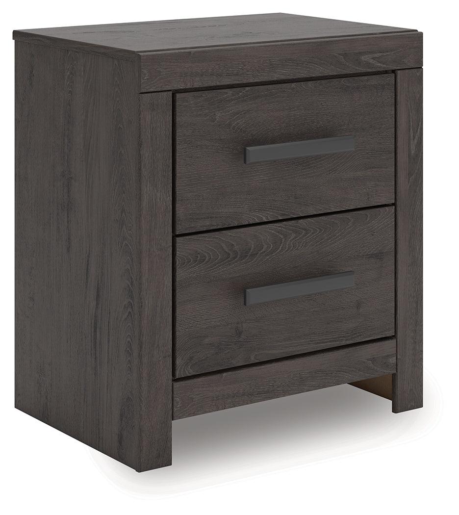 Prendonea Charcoal Nightstand by Ashley at Eve Furniture