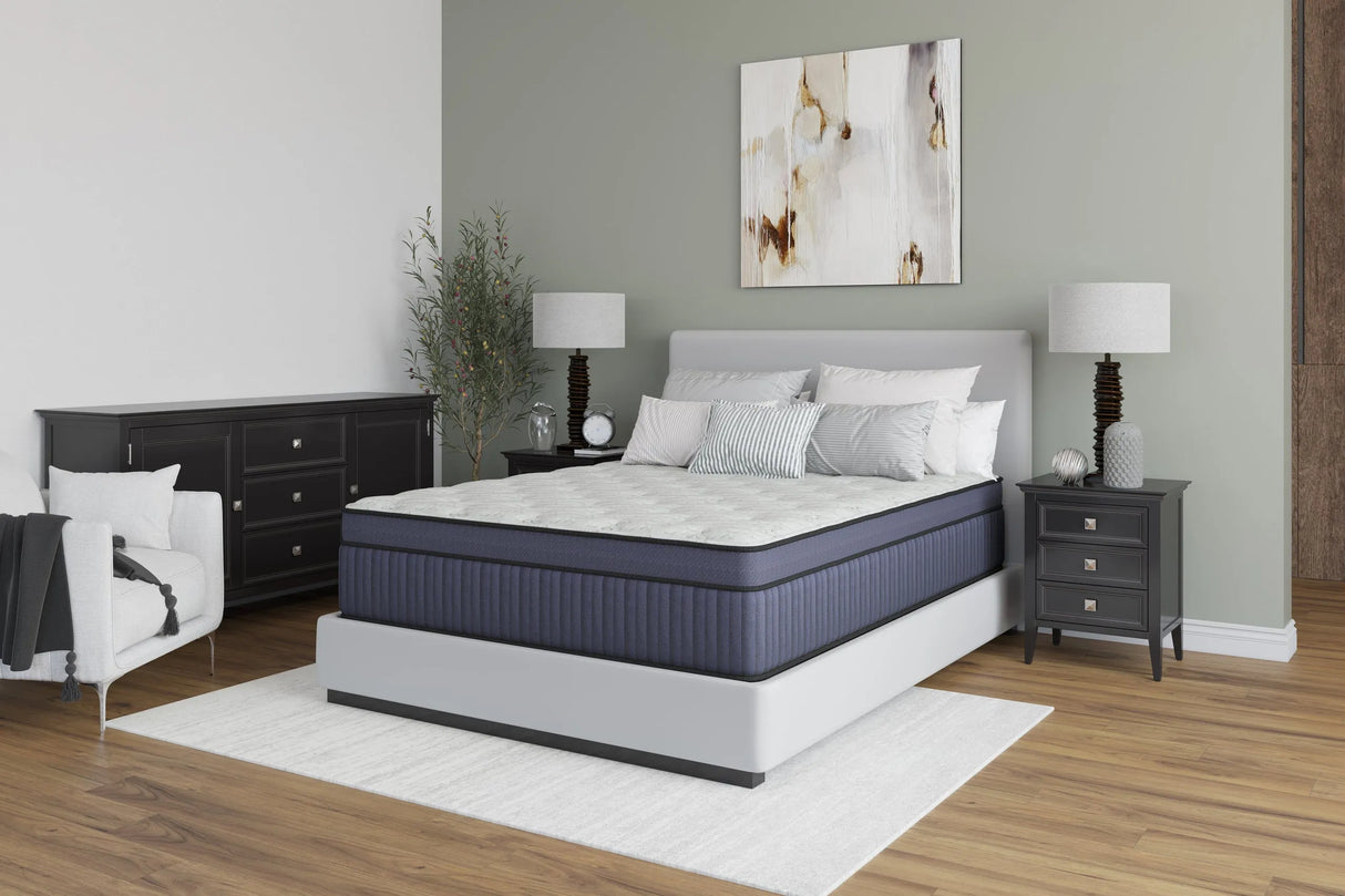 President 14" Euro Top Hybrid Queen Mattress by Happy Homes at Eve Furniture