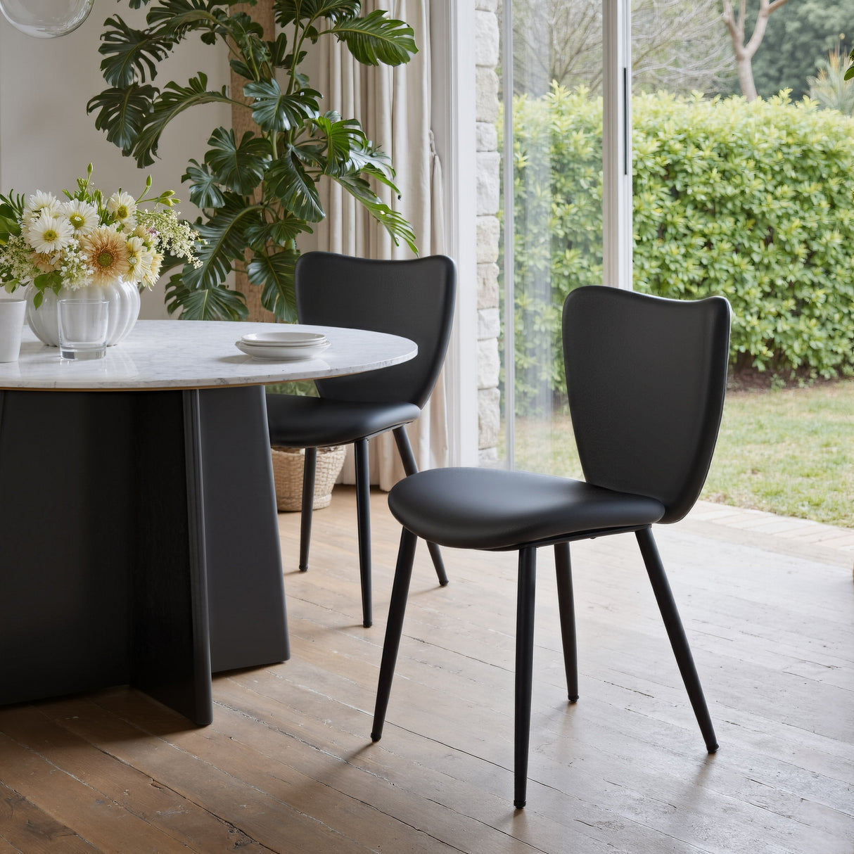 Prestige Black Dining Chair (Set of 2) by Zuomod at Eve Furniture
