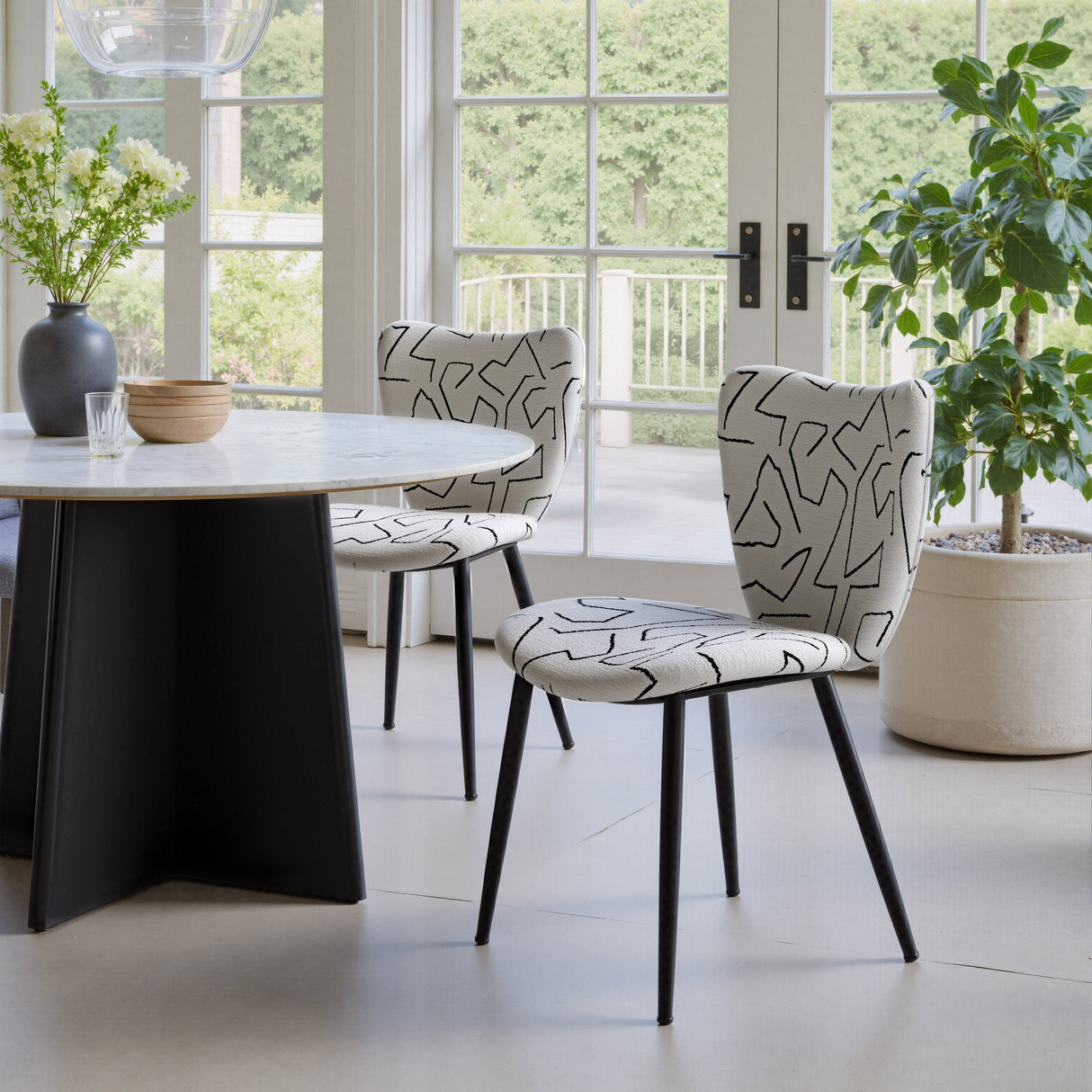 Prestige White Dining Chair (Set of 2) by Zuomod at Eve Furniture