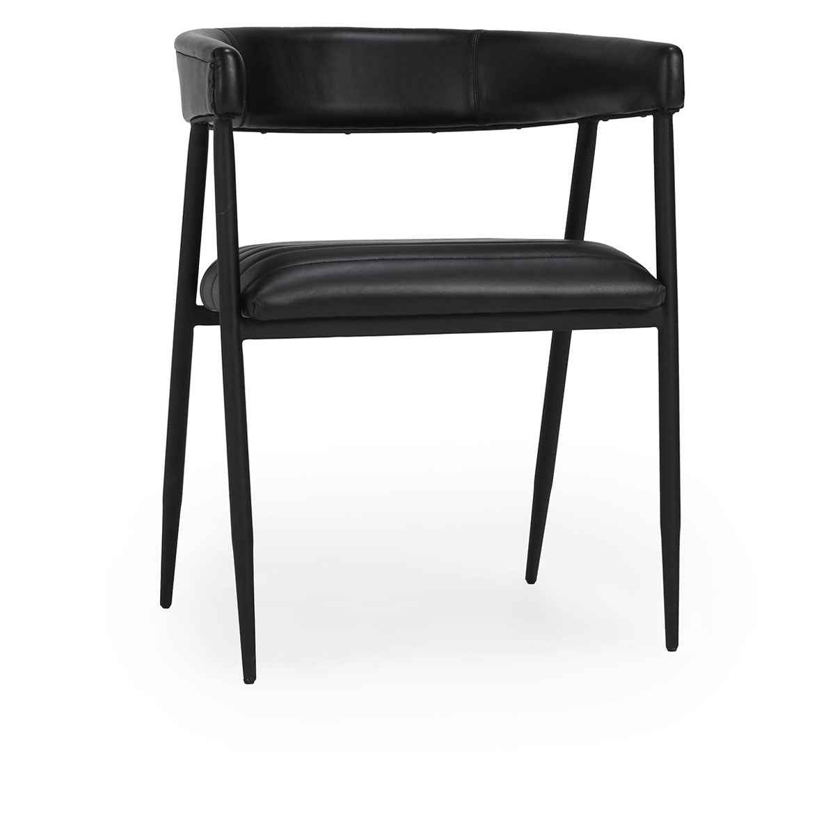 Preston Black Leather Dining Chair by Classic Home at Eve Furniture