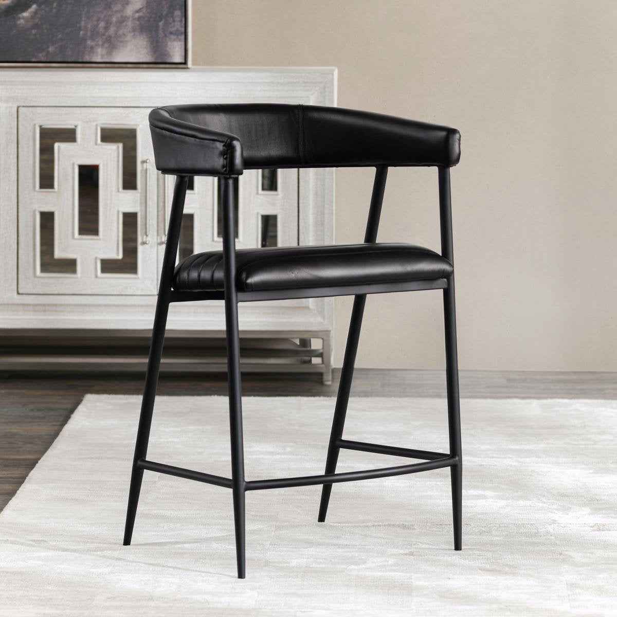 Preston Counter Stool - Midnight Raven by Classic Home at Eve Furniture