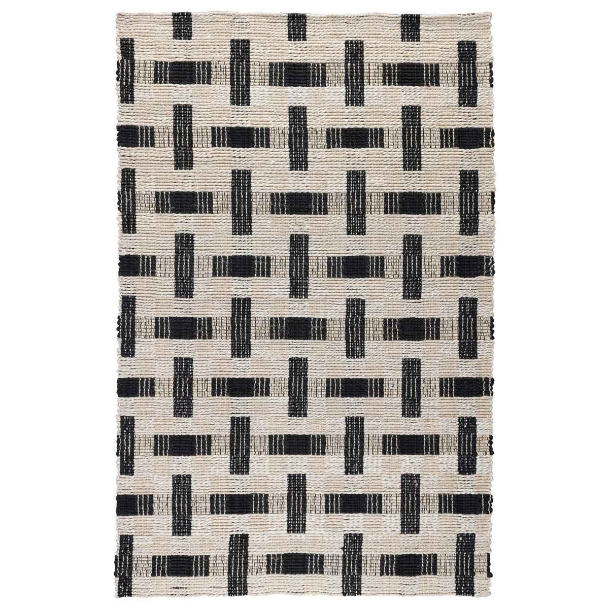 Preston Ivory/Black Rug by Classic Home at Eve Furniture