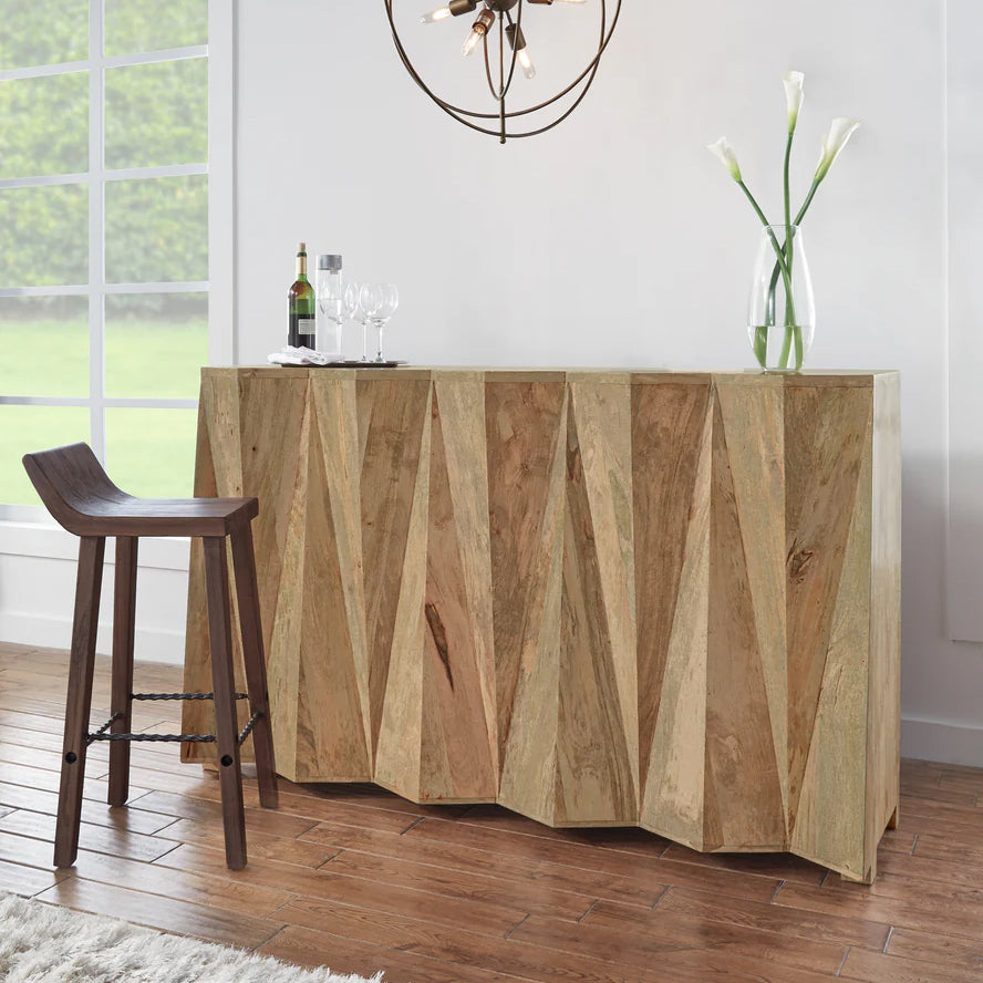 Prism Bar Cabinet - Natural by Classic Home at Eve Furniture