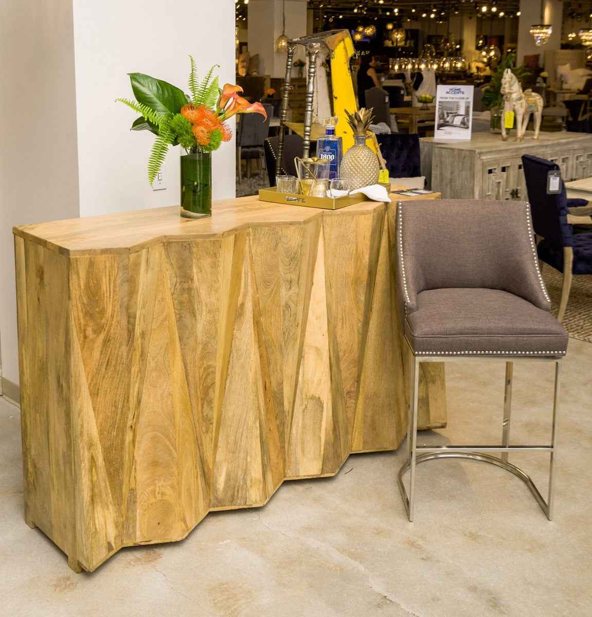 Prism Brown Bar Cabinet by Classic Home at Eve Furniture