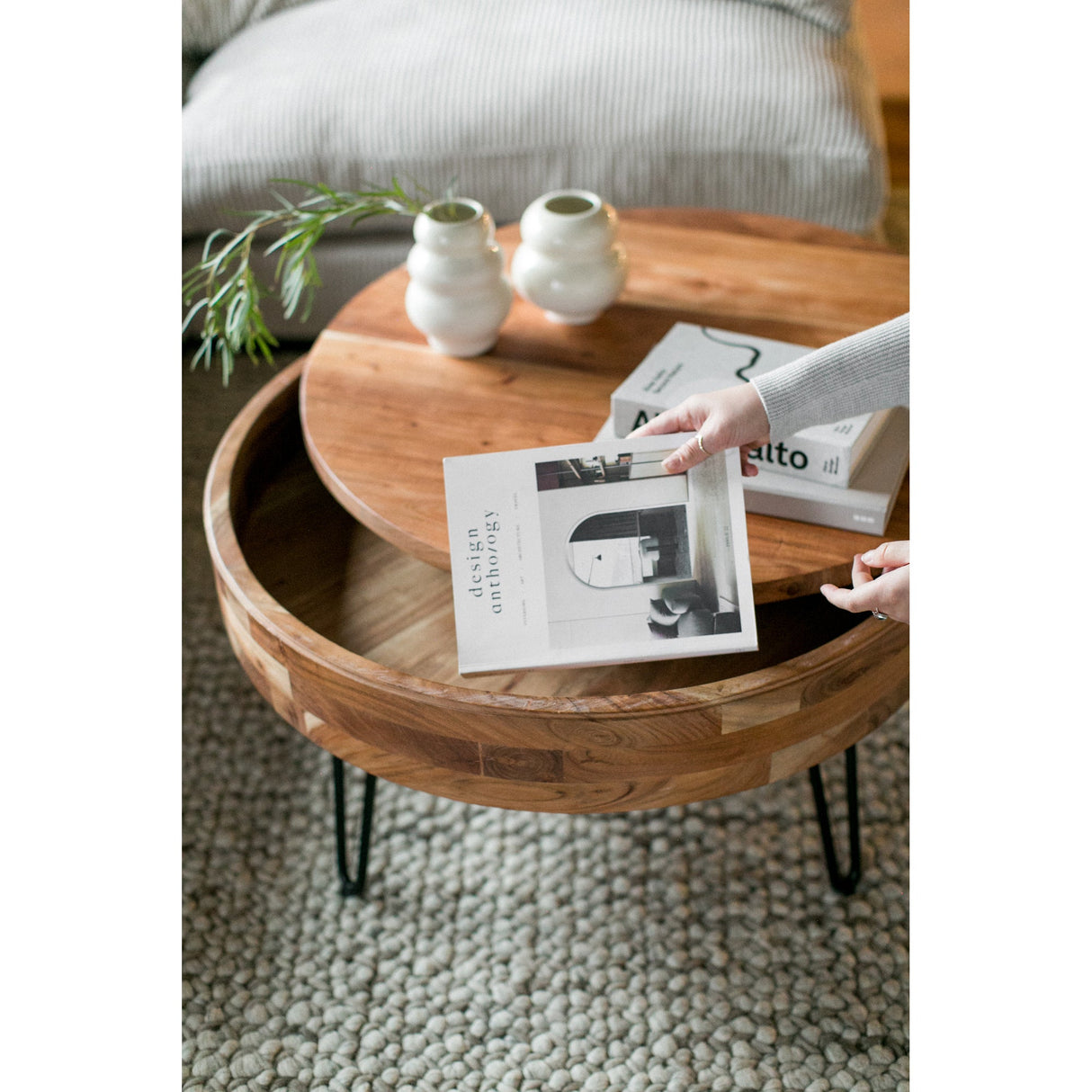 Privado Natural Storage Coffee Table by Moe's Home at Eve Furniture
