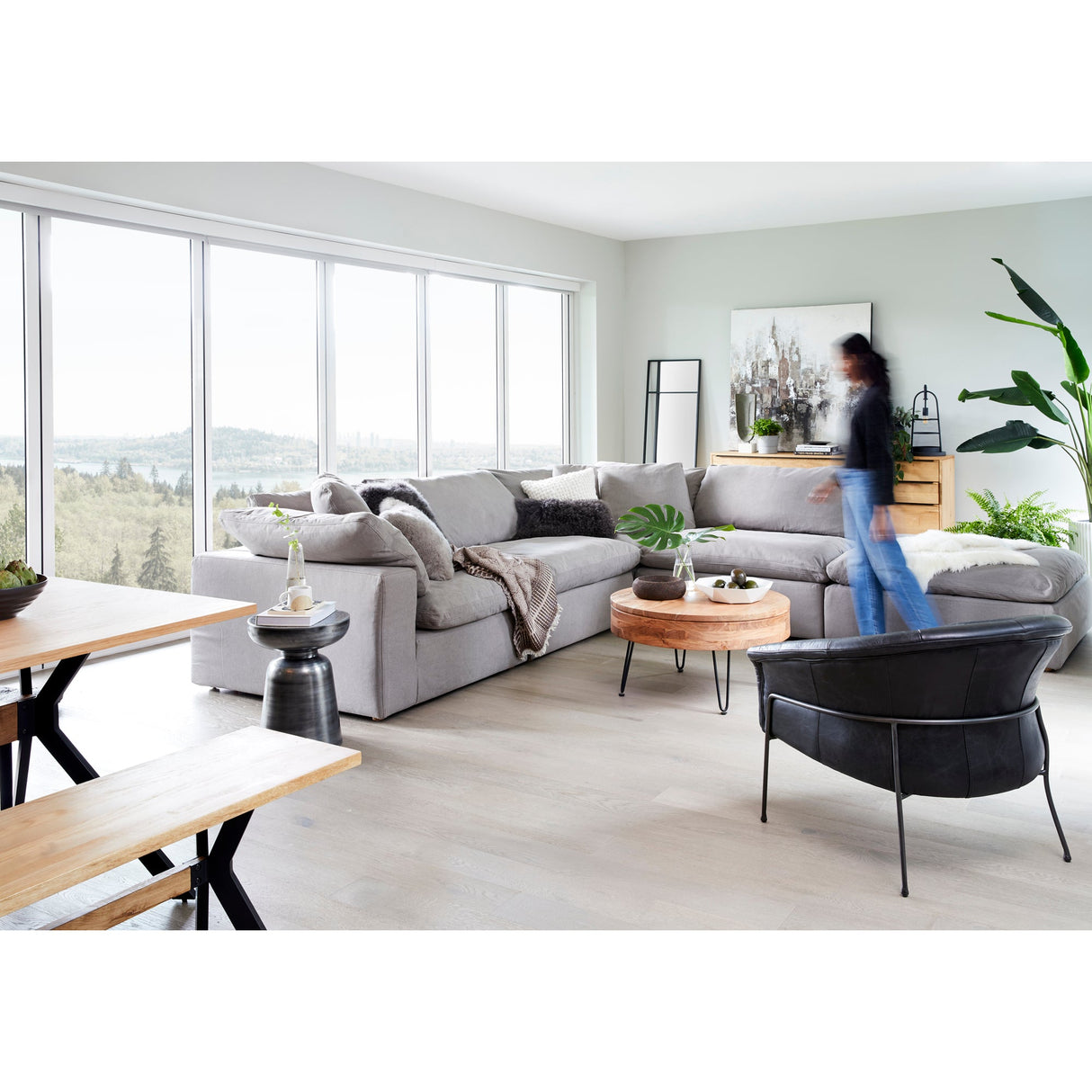 Privado Natural Storage Coffee Table by Moe's Home at Eve Furniture