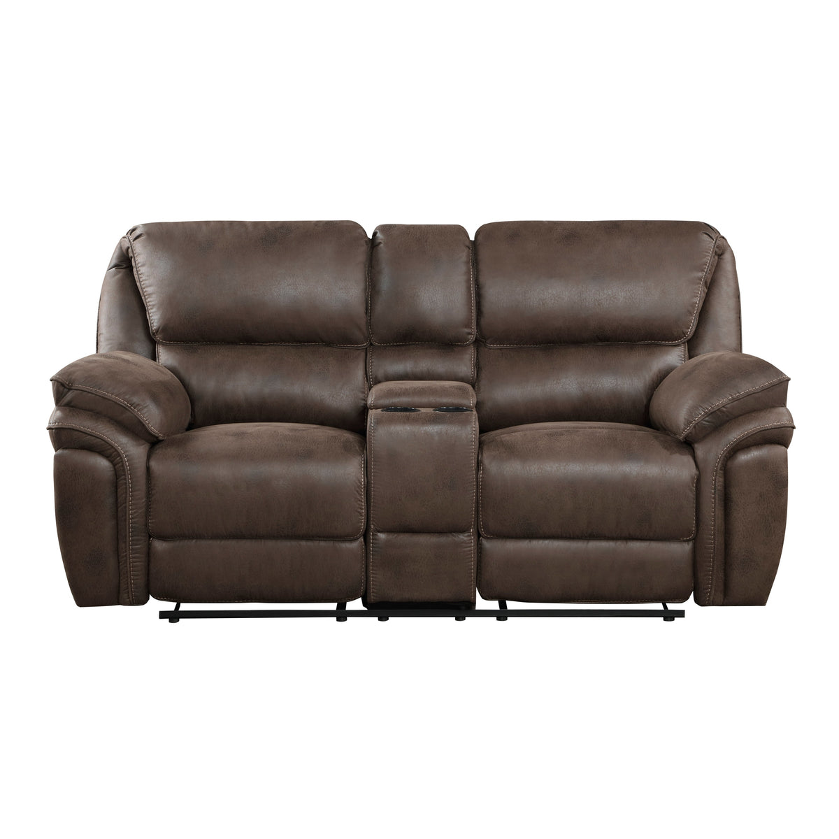 Proctor Brown 2-Piece Double Reclining Set by Homelegance at Eve Furniture
