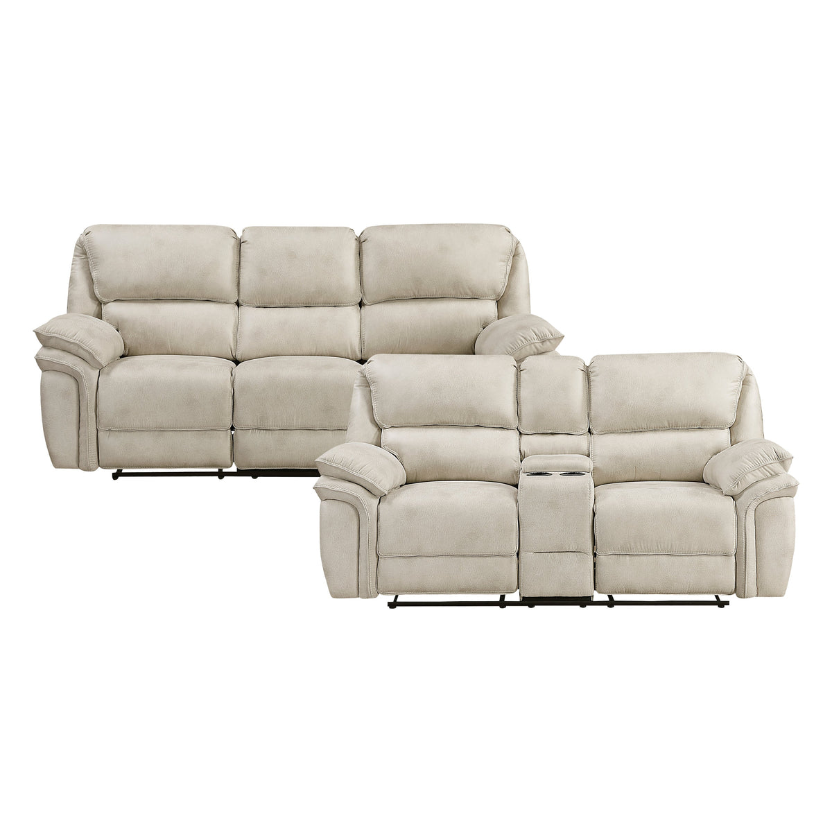 Proctor Pawter 2-Piece Living Room Set by Homelegance at Eve Furniture