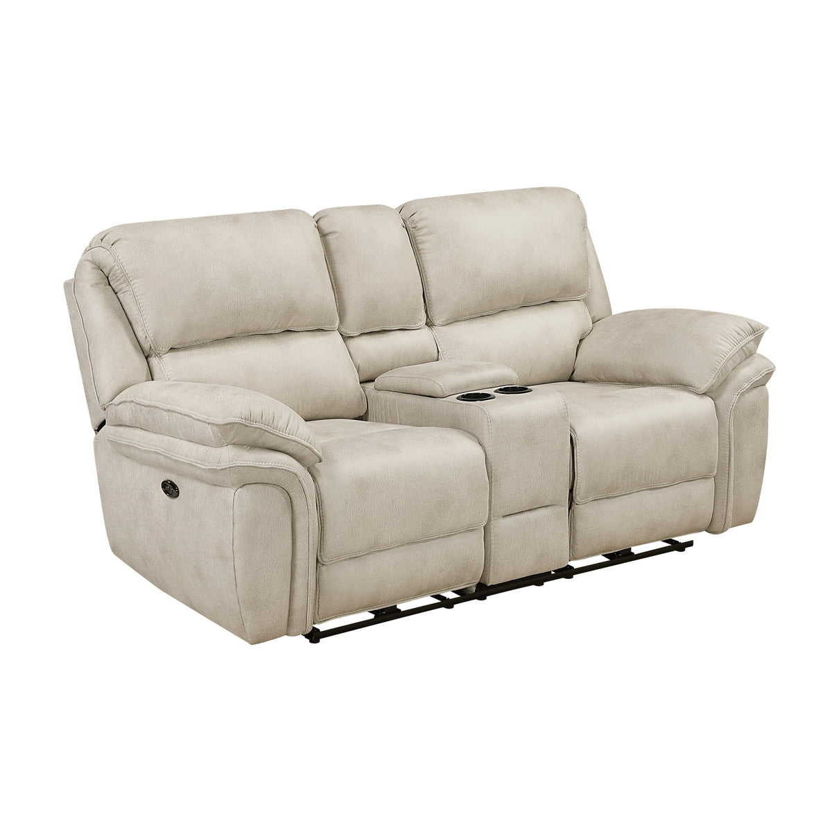 Proctor Pawter 2-Piece Power Double Reclining Set by Homelegance at Eve Furniture
