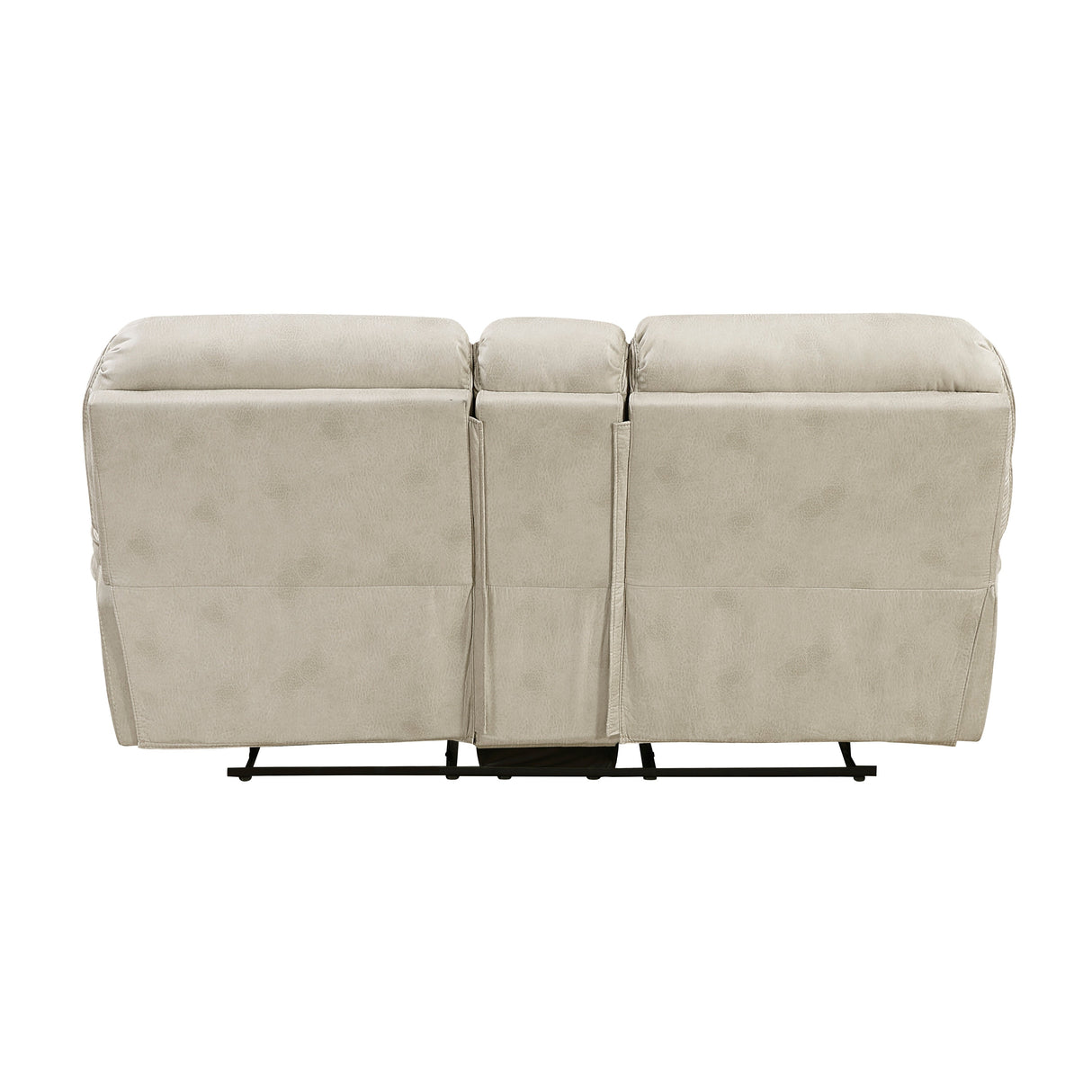 Proctor Pawter Double Reclining Loveseat with Center Console by Homelegance at Eve Furniture