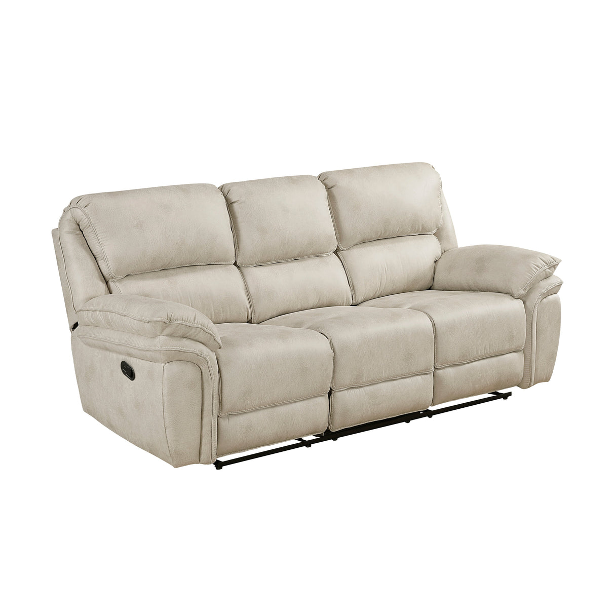 Proctor Pawter Double Reclining Sofa by Homelegance at Eve Furniture