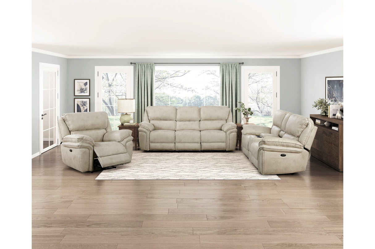 Proctor Pawter Power Double Reclining Sofa by Homelegance at Eve Furniture