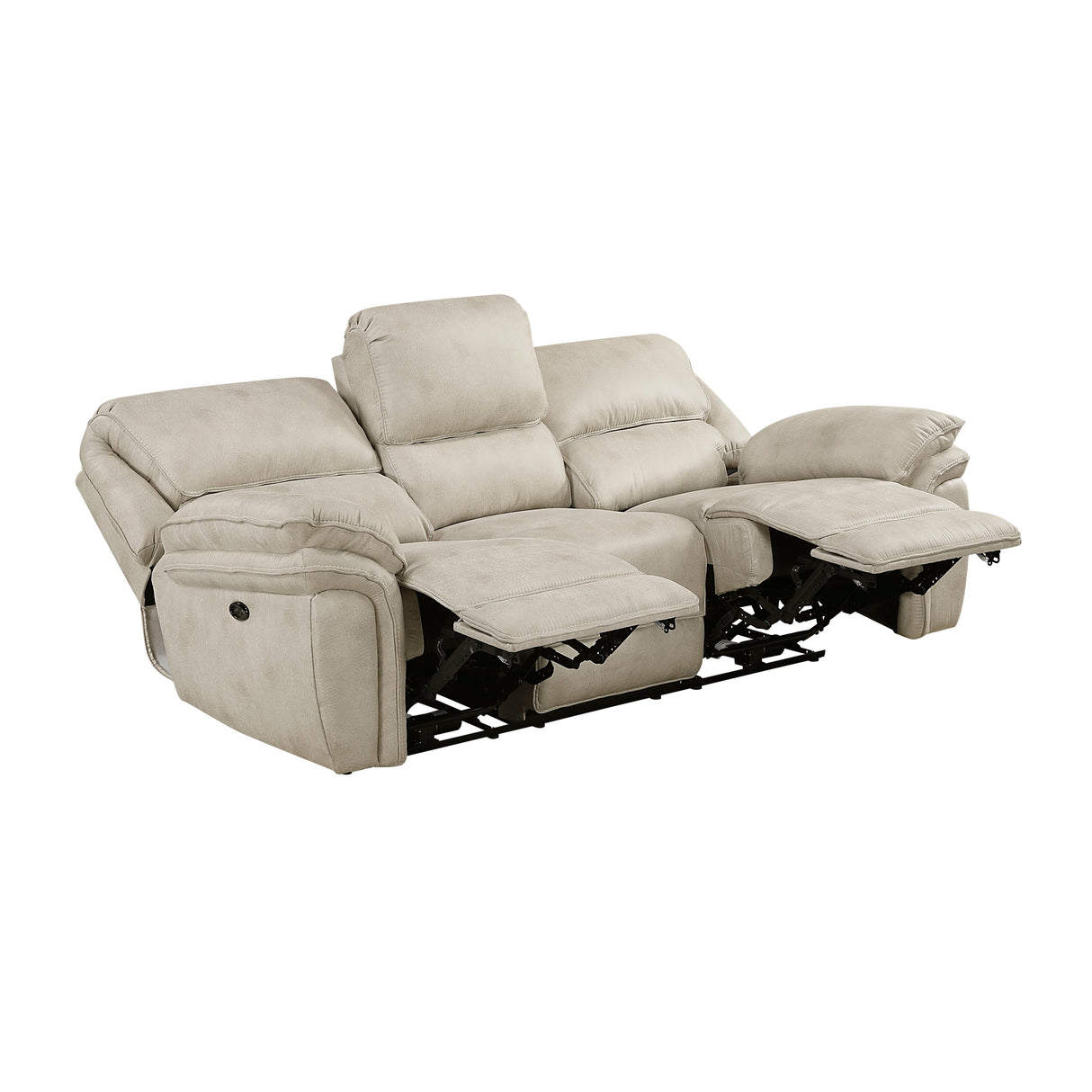 Proctor Pawter Power Double Reclining Sofa by Homelegance at Eve Furniture