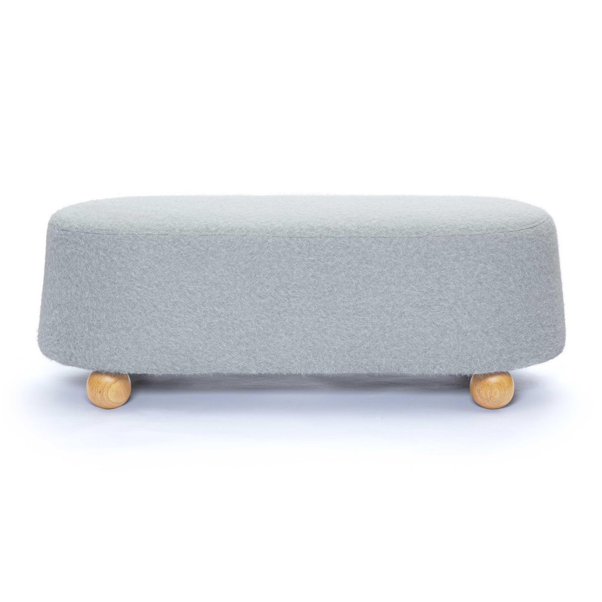 Jaine Loose Mohair Large Ottoman by TOV Furniture at Eve Furniture