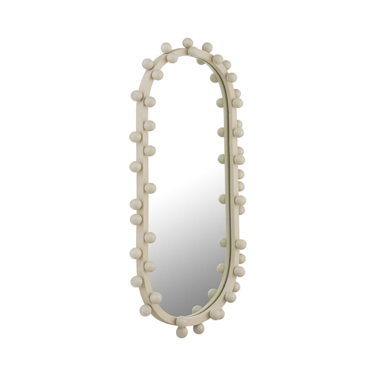 Bubbles Ivory Oval Wall Mirror by TOV Furniture at Eve Furniture