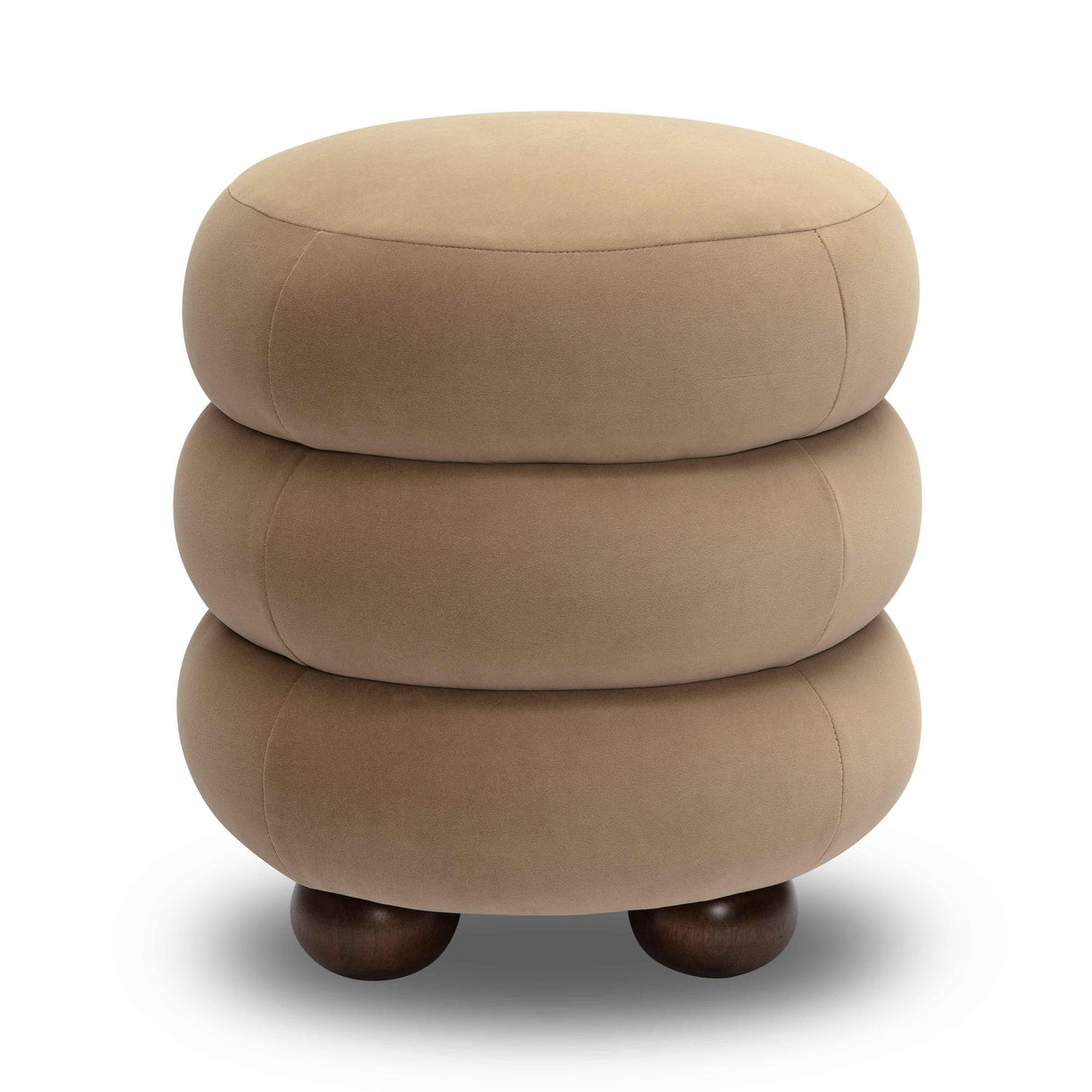 Stefanie Velvet Ottoman by TOV Furniture at Eve Furniture