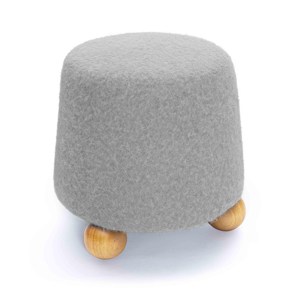 Jaine Loose Mohair Stool by TOV Furniture at Eve Furniture