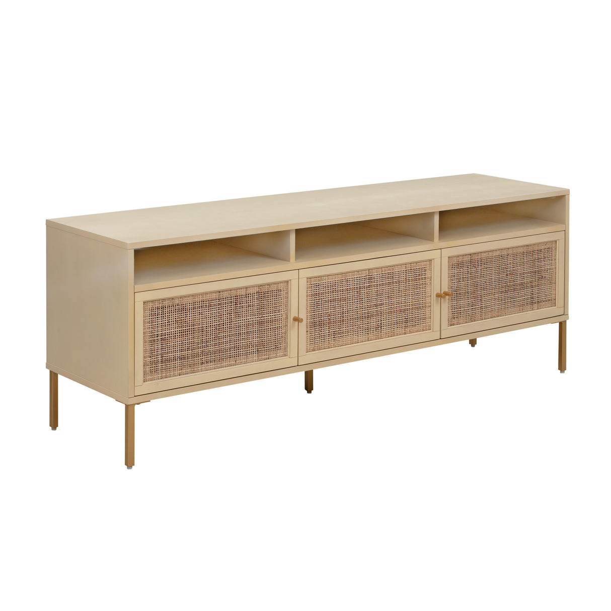 Sierra Cane Media Console by TOV Furniture at Eve Furniture