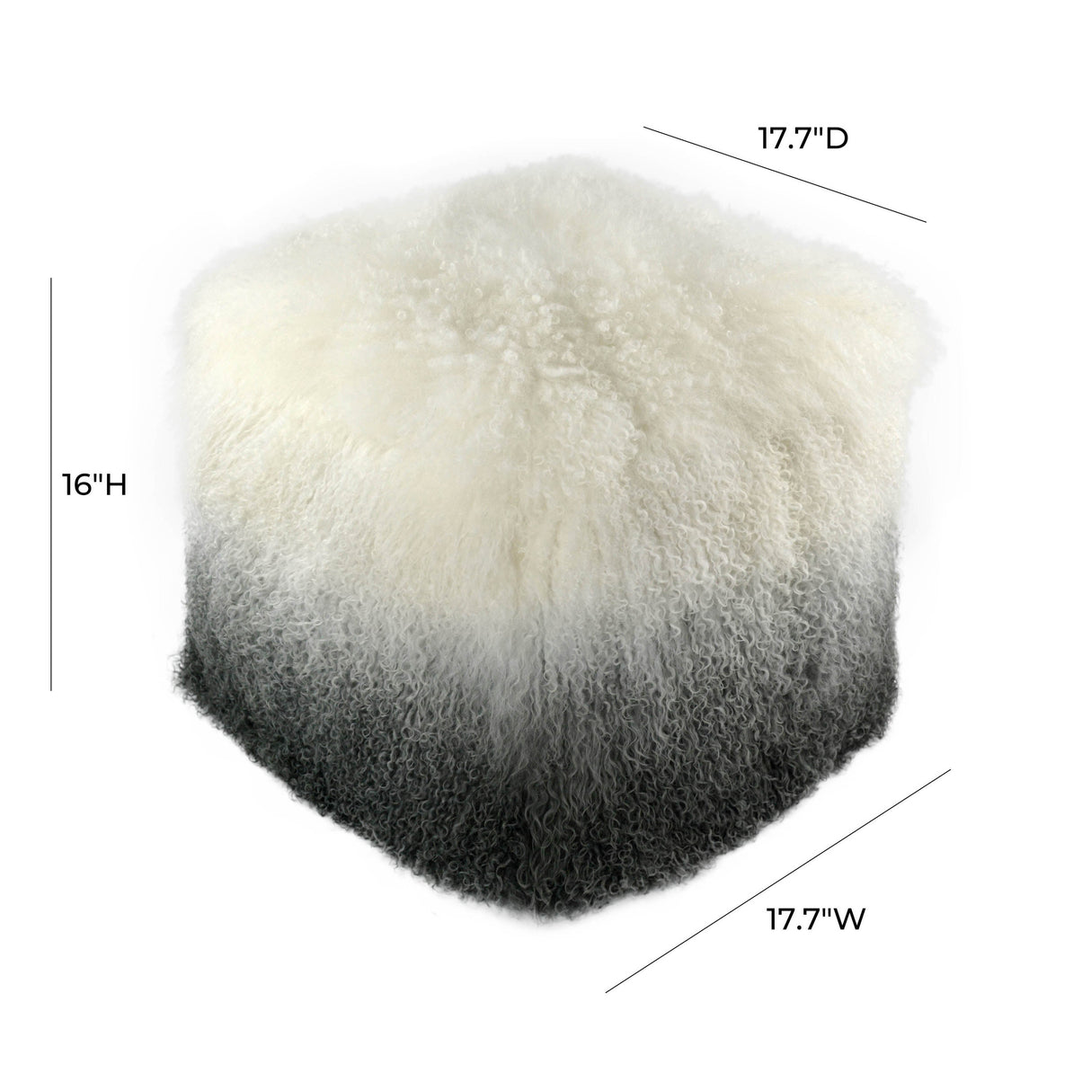 Tibetan Sheep Pouf by TOV Furniture at Eve Furniture
