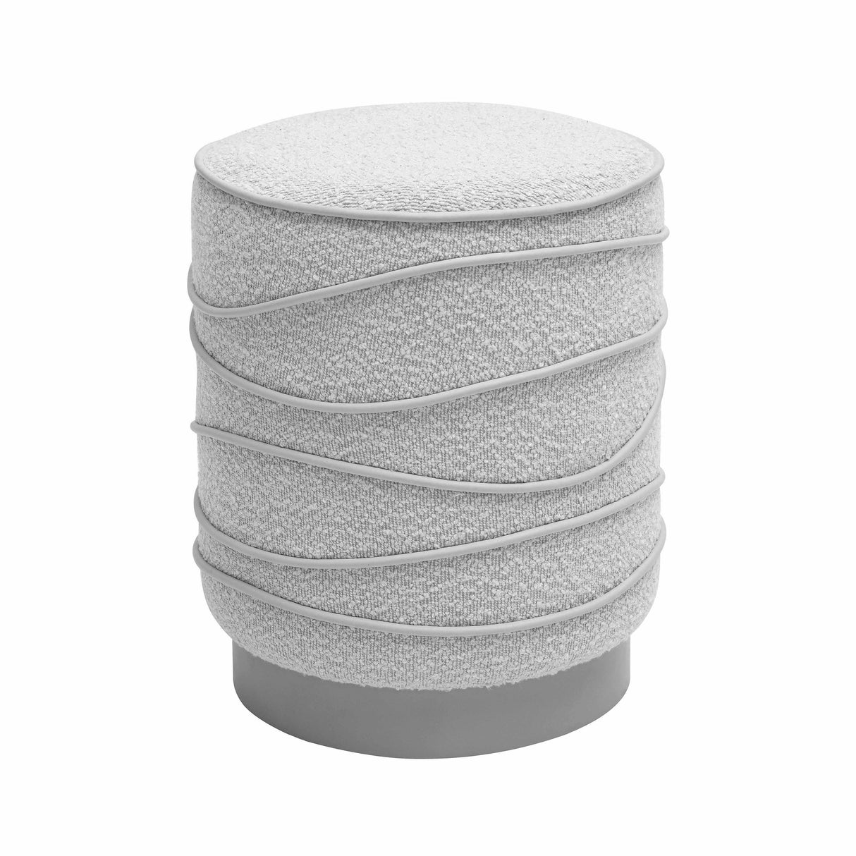 Nero Cream Boucle Ottoman by TOV Furniture at Eve Furniture