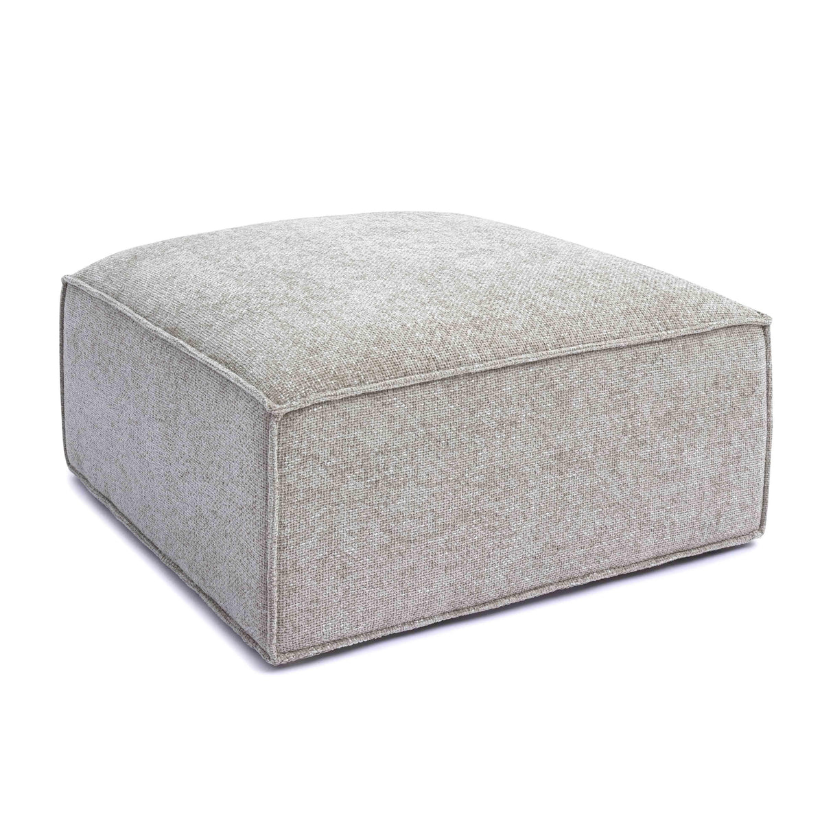 Mindy Chenille Basketweave Ottoman by TOV Furniture at Eve Furniture