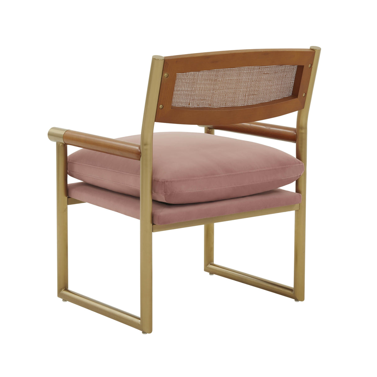 Harlow Rattan Velvet Chair by TOV Furniture at Eve Furniture