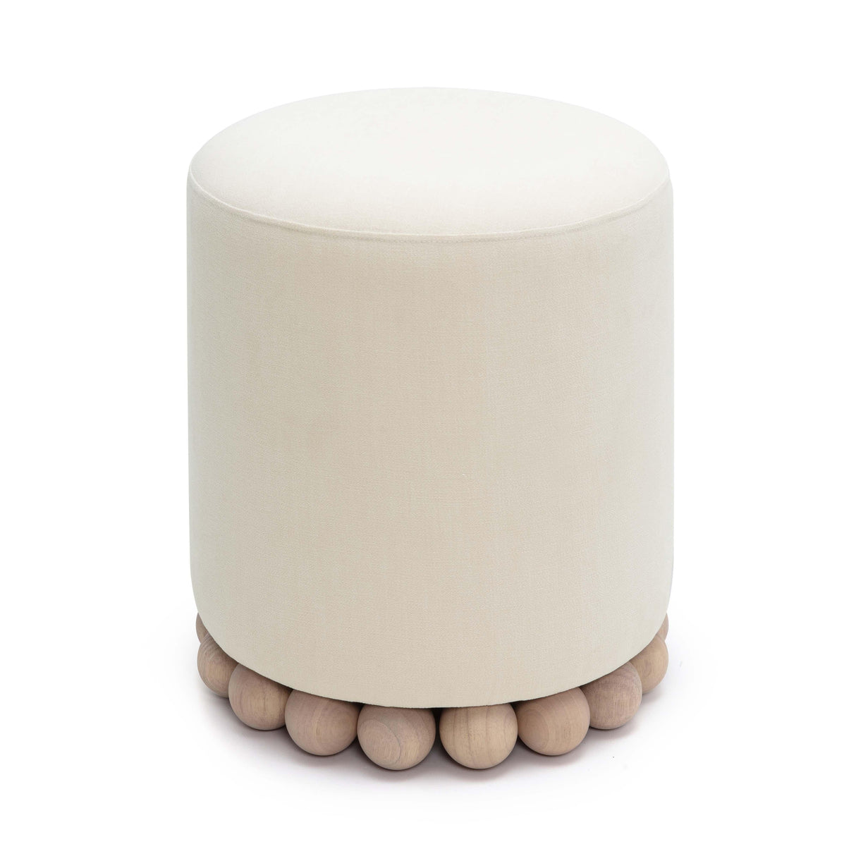 Dex Upcycled Fabric Ottoman by TOV Furniture at Eve Furniture