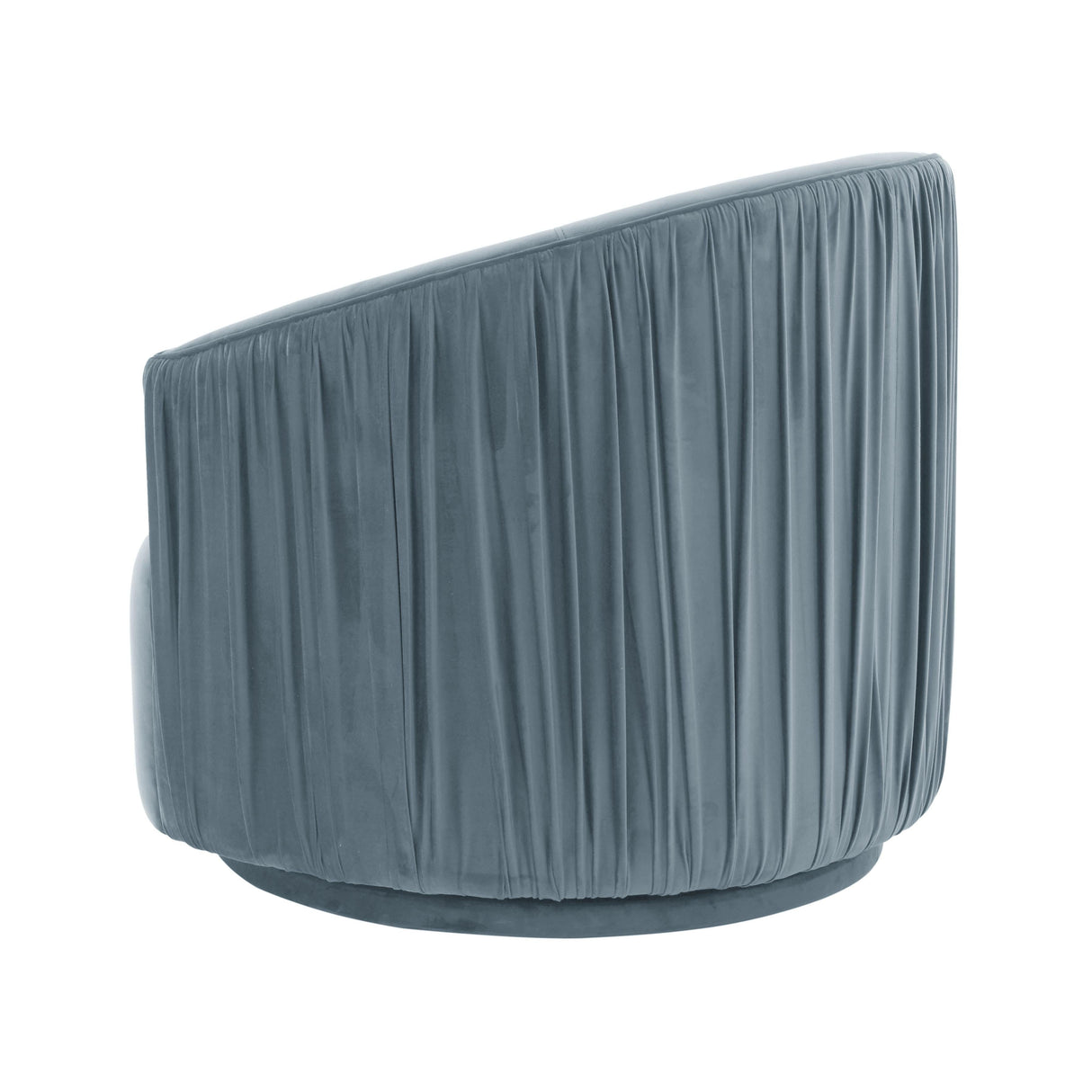 London Pleated Velvet Swivel Chair by TOV Furniture at Eve Furniture