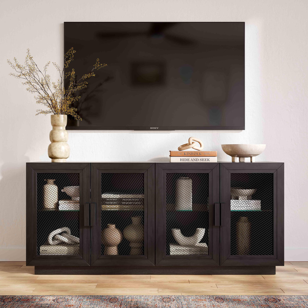 Nolan Wood Console by TOV Furniture at Eve Furniture