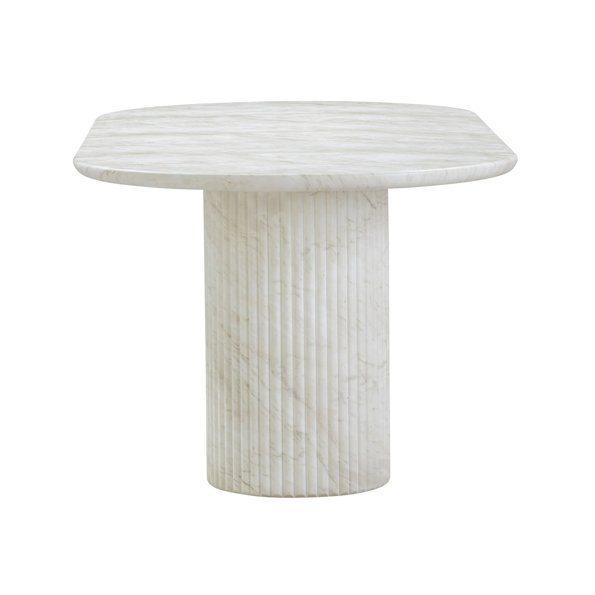 Brut Concrete Patterned Indoor/Outdoor 86" Oval Dining Table by TOV Furniture at Eve Furniture