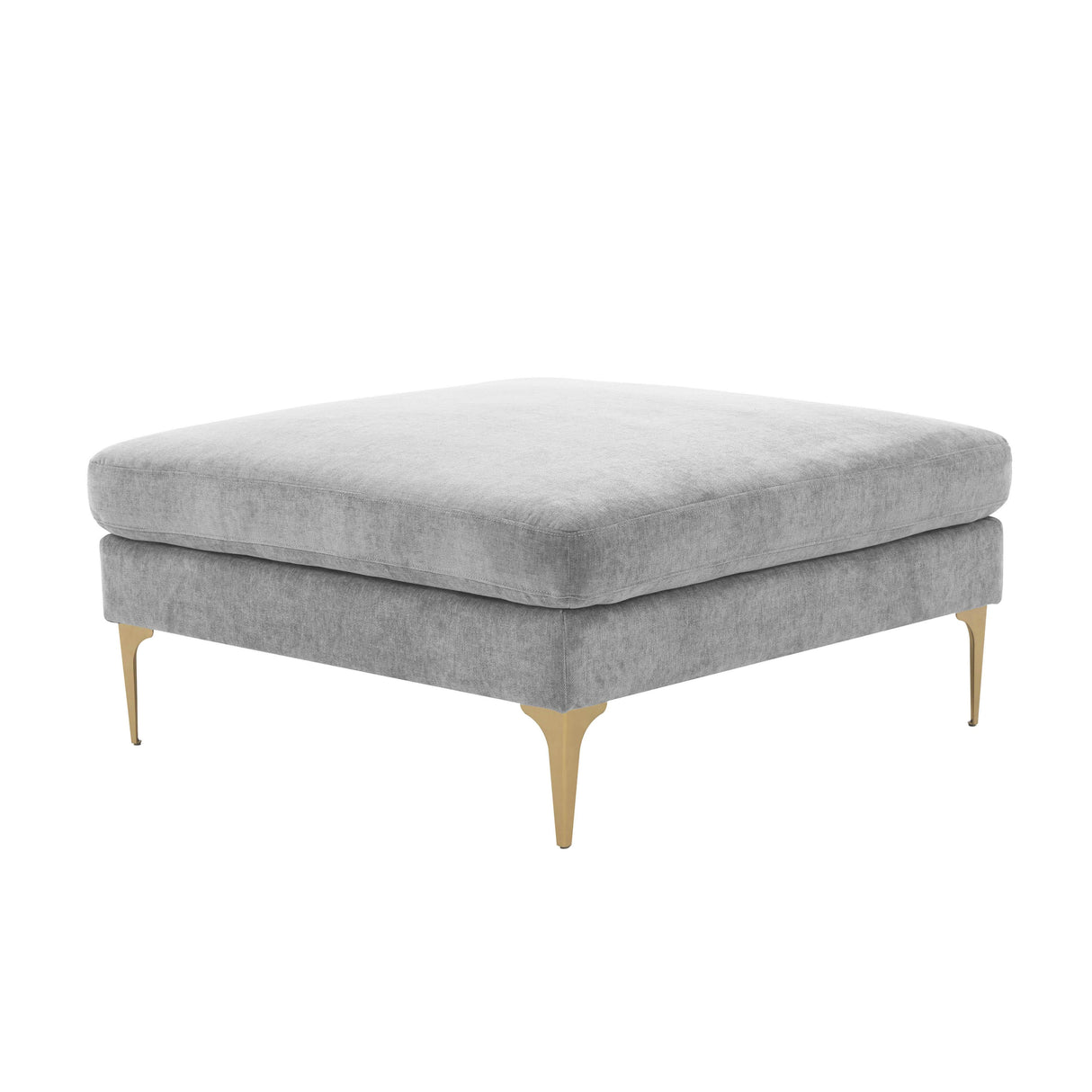 Serena Velvet Ottoman by TOV Furniture at Eve Furniture