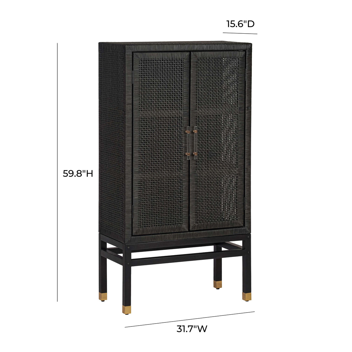 Amara Woven Rattan Cabinet by TOV Furniture at Eve Furniture
