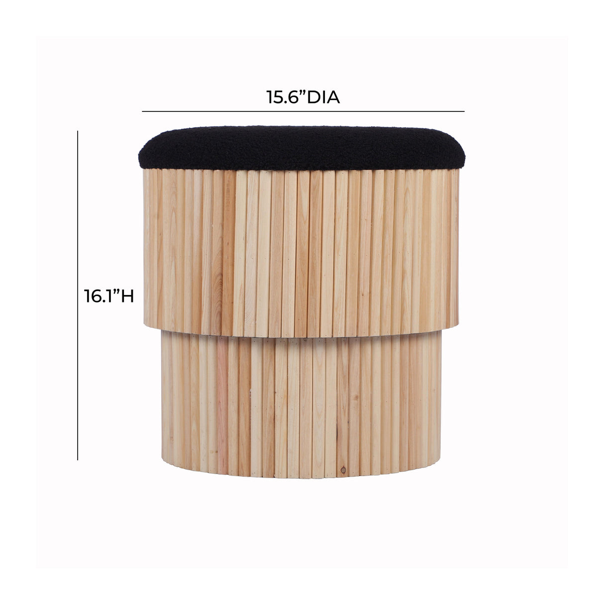 Sagano Tiered Storage Ottoman by TOV Furniture at Eve Furniture