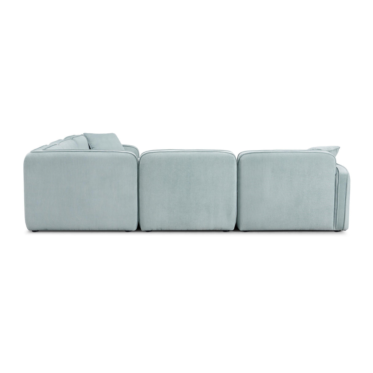 Travie Performance Corduroy Velvet Modular L-Sectional by TOV Furniture at Eve Furniture