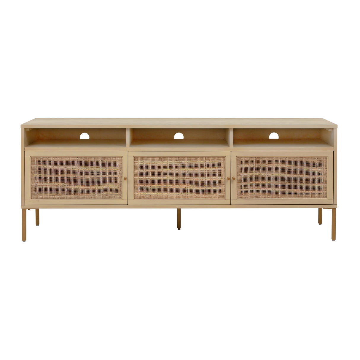 Sierra Cane Media Console by TOV Furniture at Eve Furniture