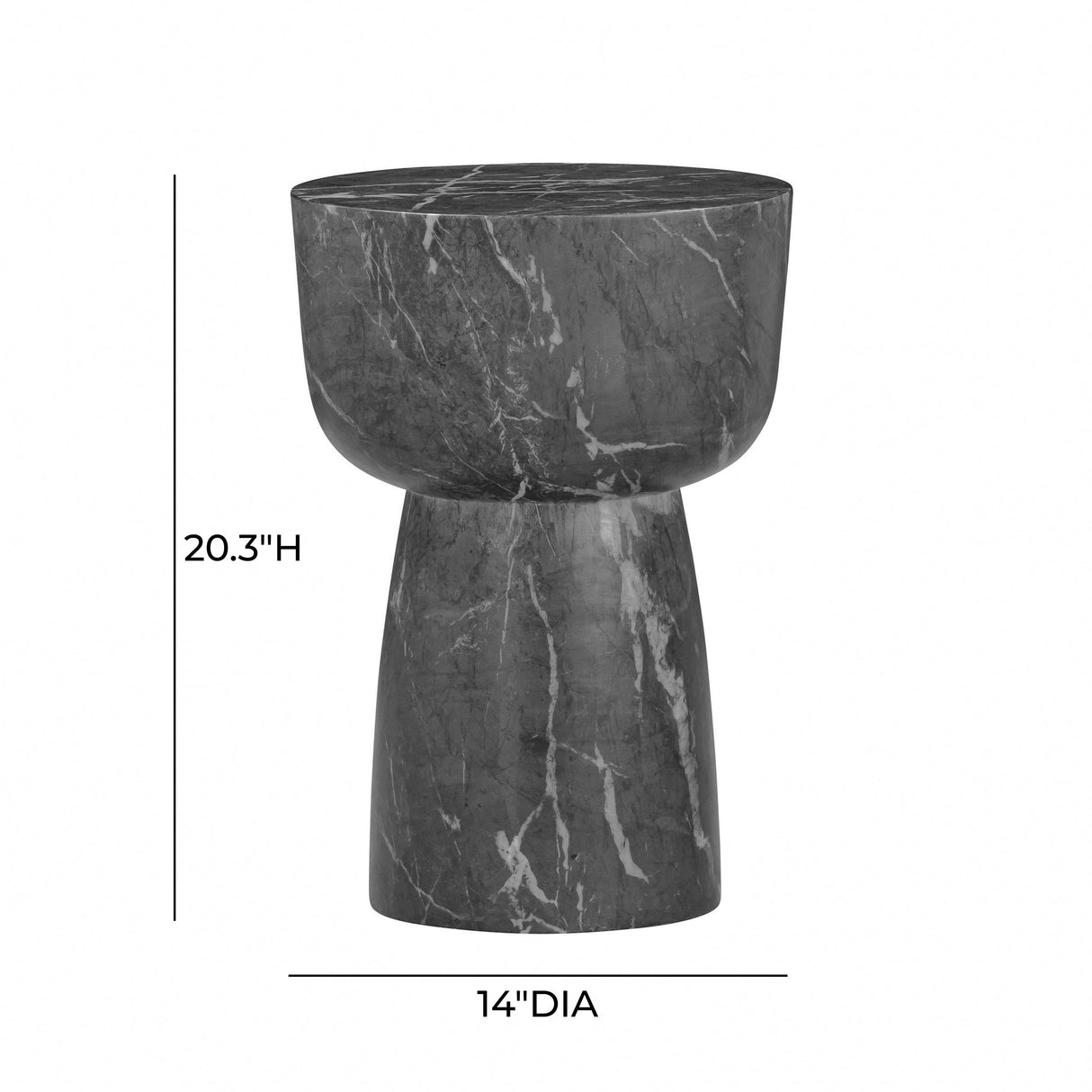 Charra Indoor/Outdoor Side Table by TOV Furniture at Eve Furniture