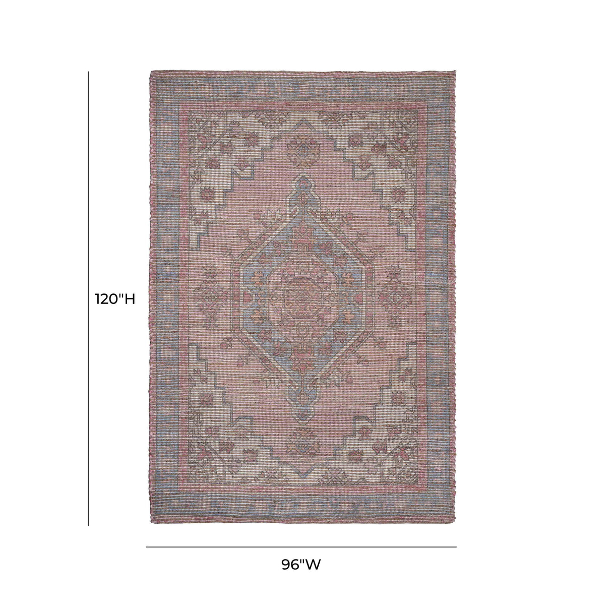 Madra Blush Tone Area Rug by TOV Furniture at Eve Furniture