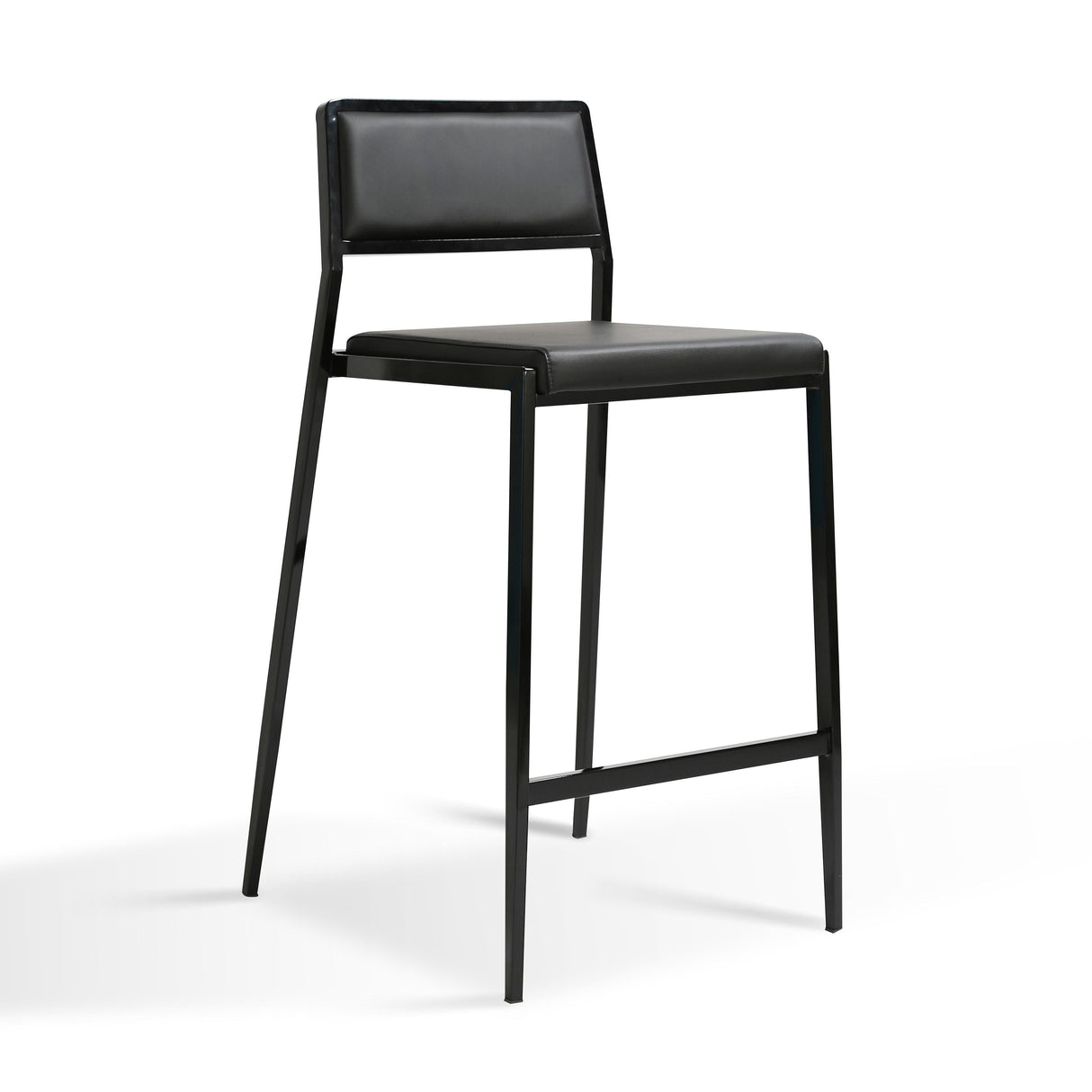Gale Performance Vegan Leather Stackable Stool - Set of 2 by TOV Furniture at Eve Furniture