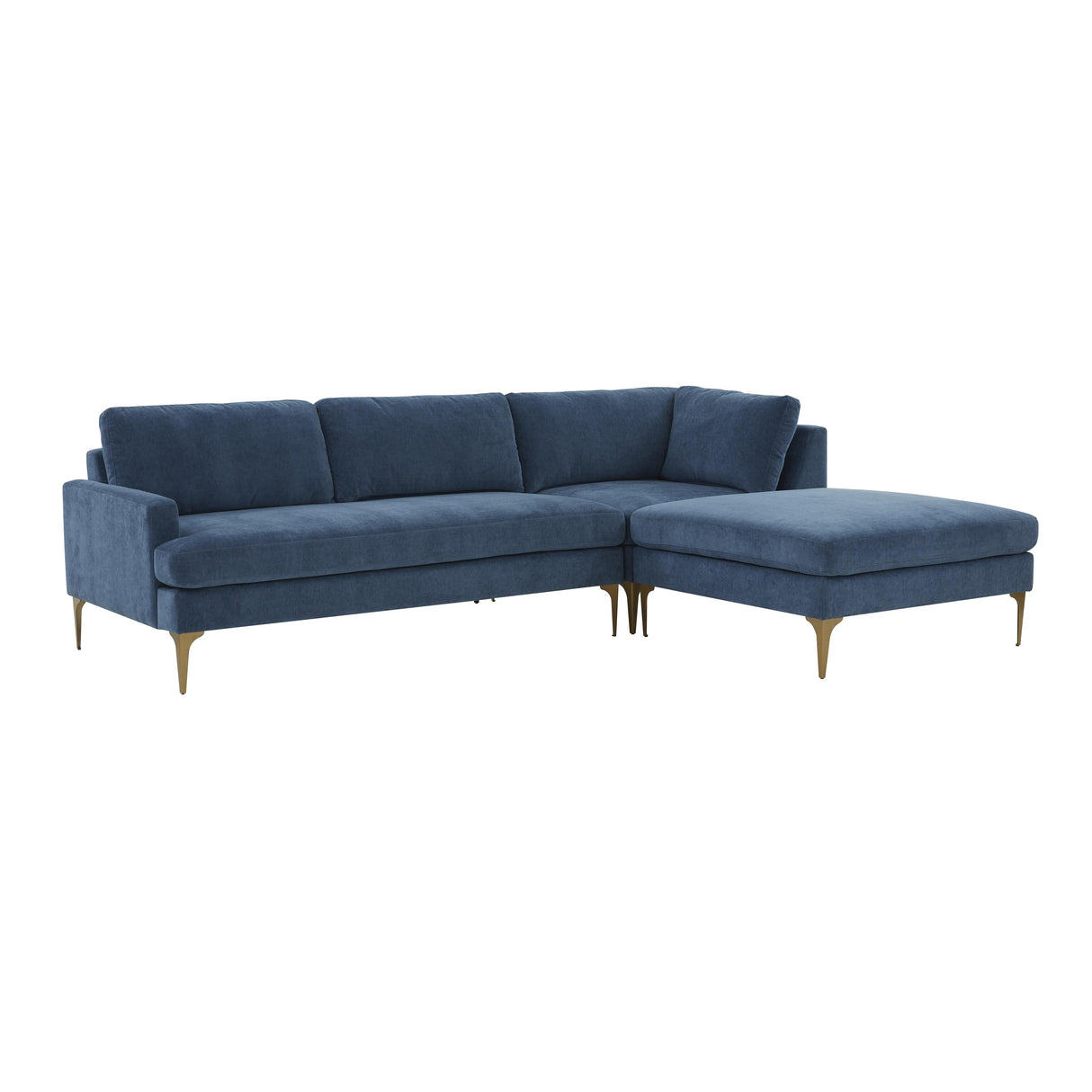 Serena Velvet Chaise Sectional by TOV Furniture at Eve Furniture