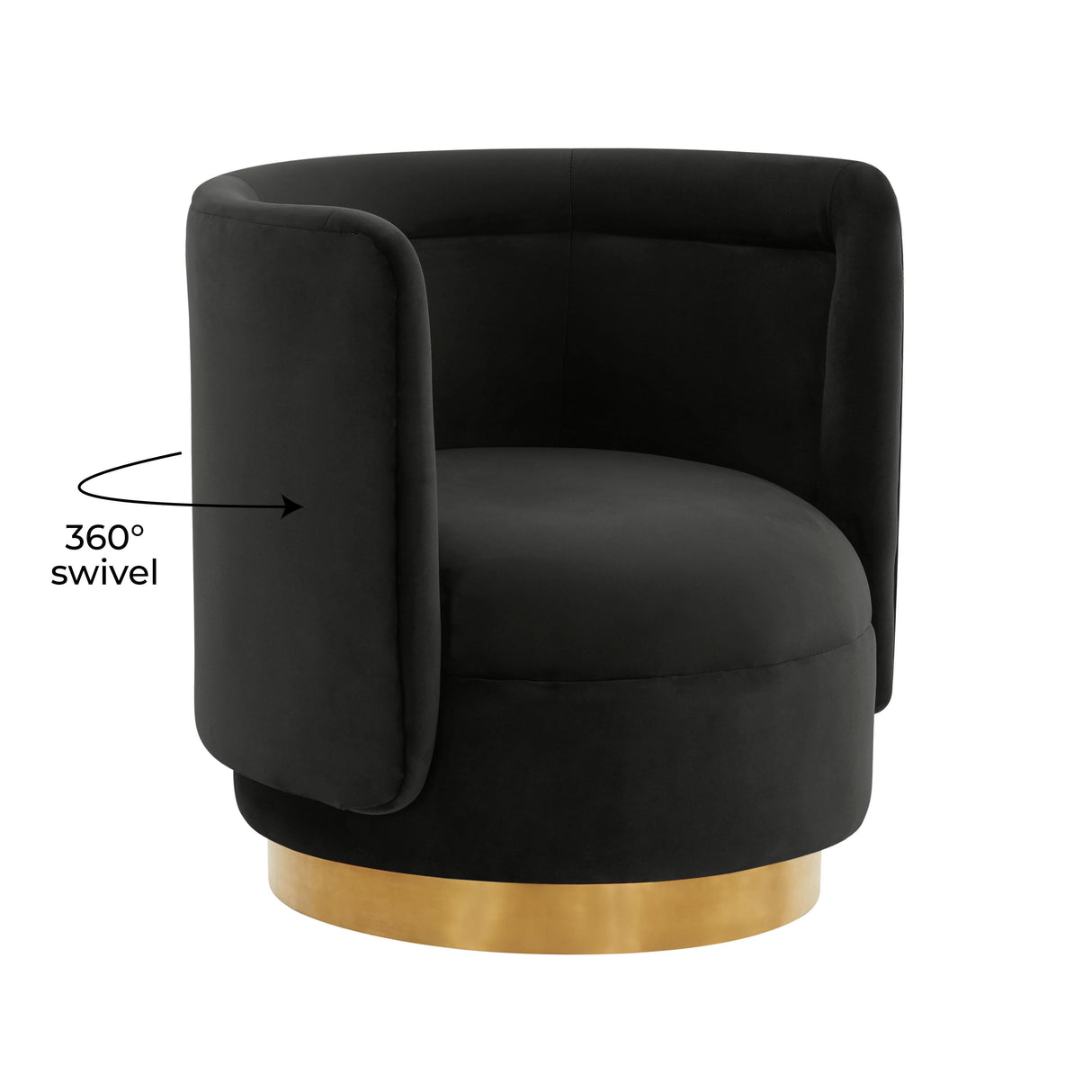 Remy Velvet Swivel Chair by TOV Furniture at Eve Furniture
