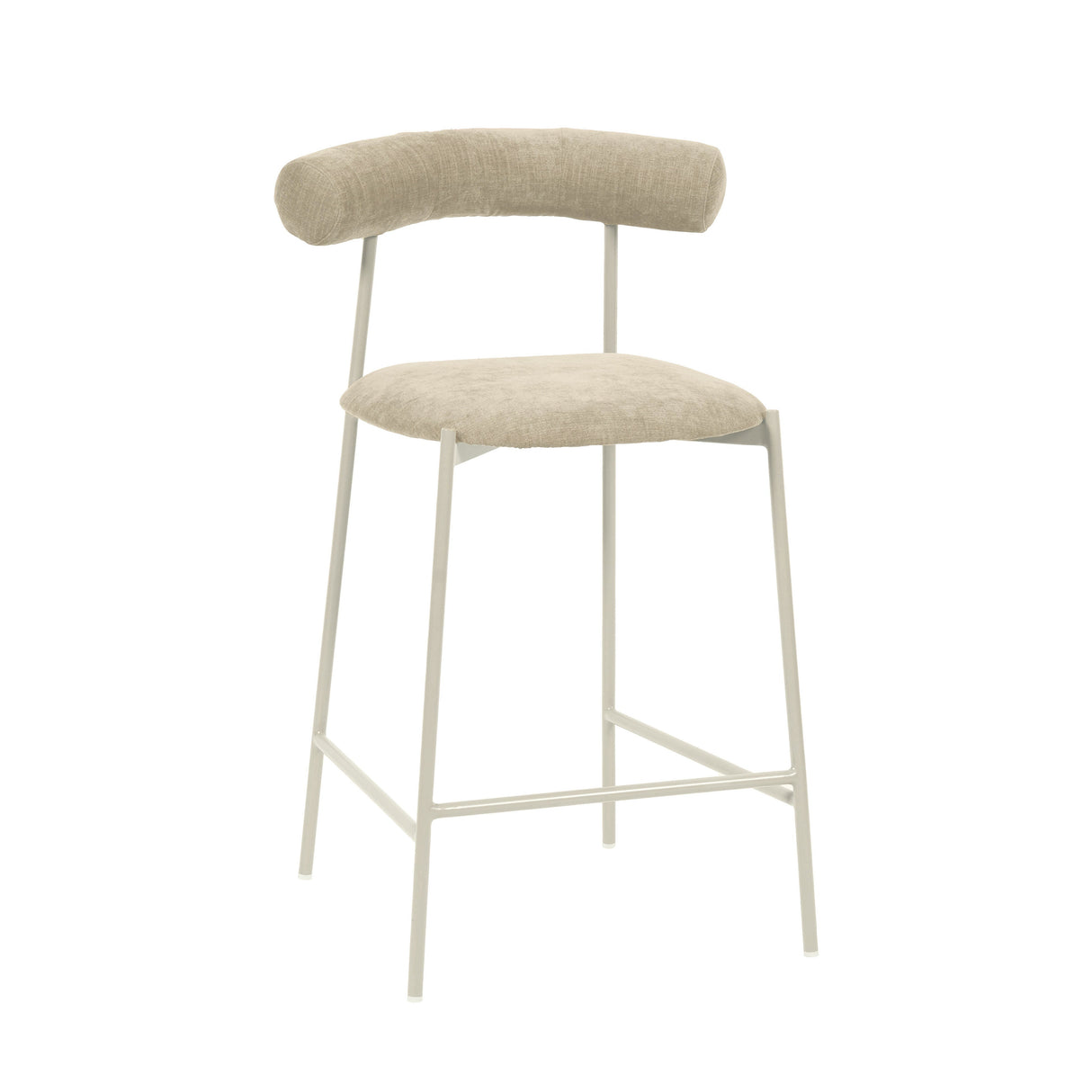 Liliana Performance Velvet Stool by TOV Furniture at Eve Furniture