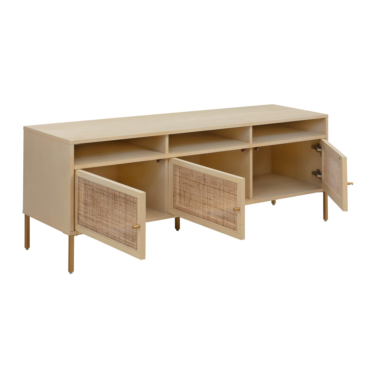 Sierra Cane Media Console by TOV Furniture at Eve Furniture