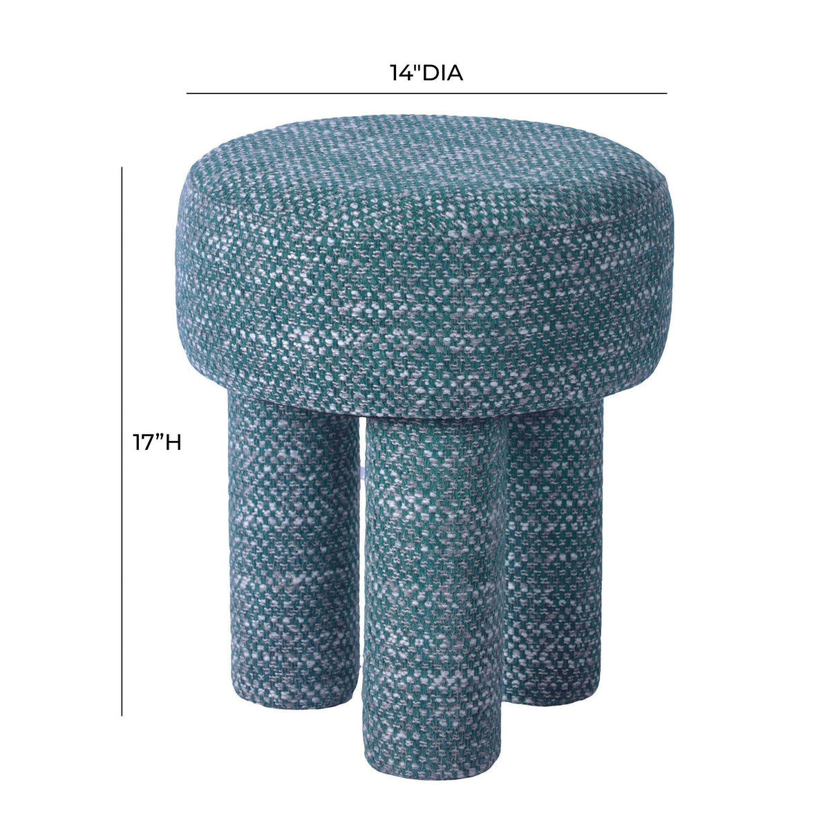 Claire Nubby Stool by TOV Furniture at Eve Furniture