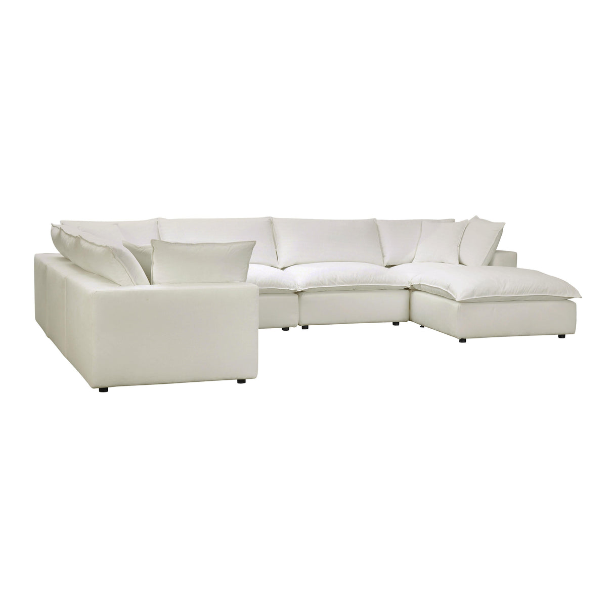 Cali Performance Fabric Modular 7-Piece Large Chaise Sectional by TOV Furniture at Eve Furniture
